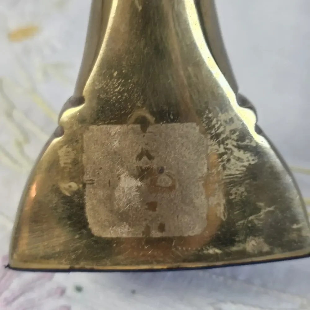 Vintage Brass Duck Head Bookend Goose Bird Single Patina Farmhouse Woodland MCM